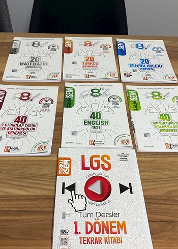 LGS 1. Dönem Tüm Dersler Tekrar Kitabı ve Denemeleri