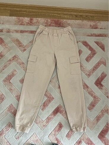Kız çocuk yandan cepli gabardin pantolon