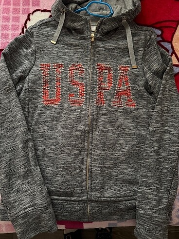 U.S. Polo Assn. Kadın fermuarlı sweatshirt