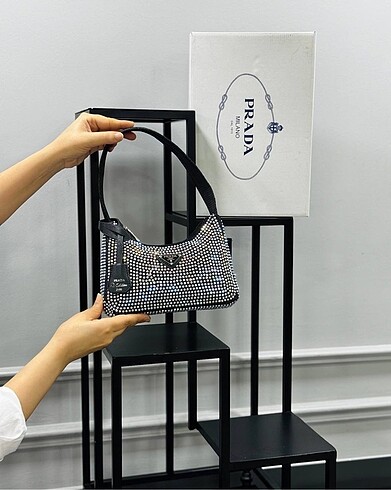 Beden Prada Parıltılı Mini Bag