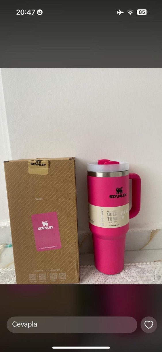 Stanley Quencher H2.0 Çocuk Termosu Pembe - Görsel 3