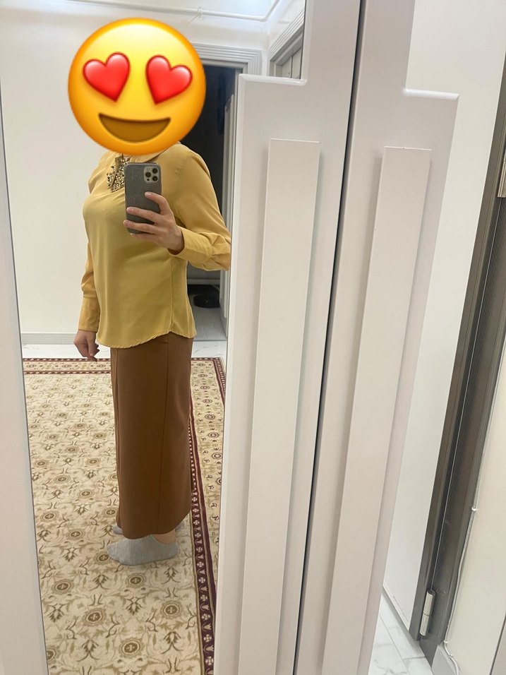 Boncuk İşlemeli Bej Gömlek - Görsel 3