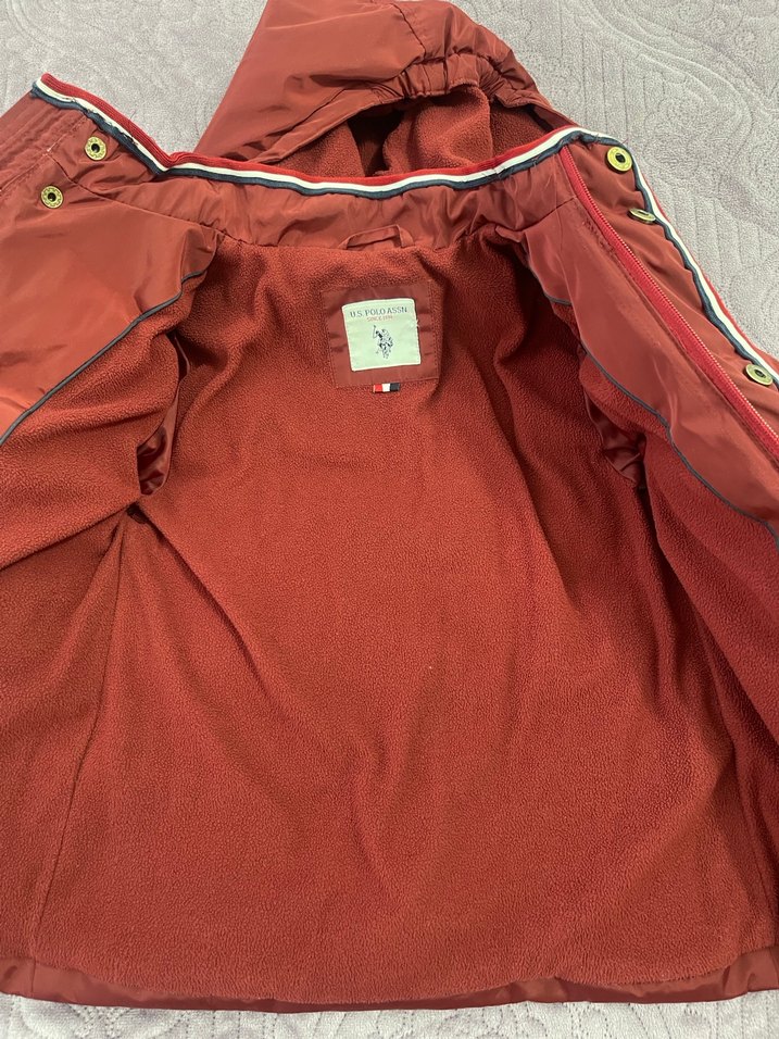 Düğmeli Erkek Çocuk Bordo Mont - Görsel 4