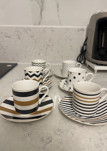 Karaca Nossa 6'lı Renkli Kahve Fincanı Takımı 80 ml - Görsel 6