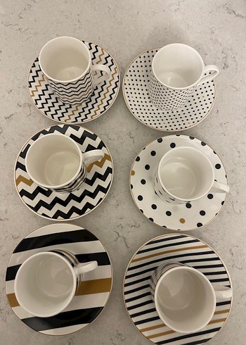 Karaca Nossa 6'lı Renkli Kahve Fincanı Takımı 80 ml - Görsel 5