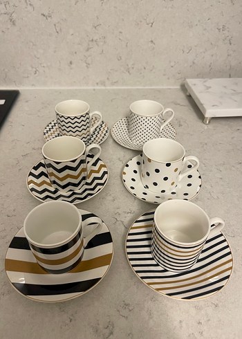 Karaca Nossa 6'lı Renkli Kahve Fincanı Takımı 80 ml - Görsel 7