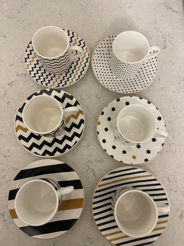 Karaca Nossa 6'lı Renkli Kahve Fincanı Takımı 80 ml - Görsel 5