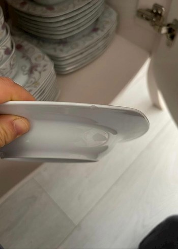 Nakışlı Beyaz ve Gri Yemek Takımı - Görsel 4