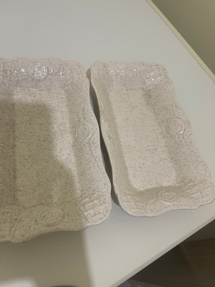 Dekoratif Gri Beyaz Gıda Kapları - Görsel 3