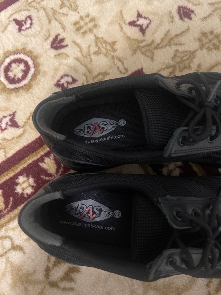 Siyah Bağcıklı unisex Spor Ayakkabı - Görsel 3