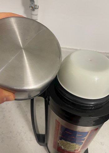 Gri Çelik Termos Matara 3 - Görsel 5