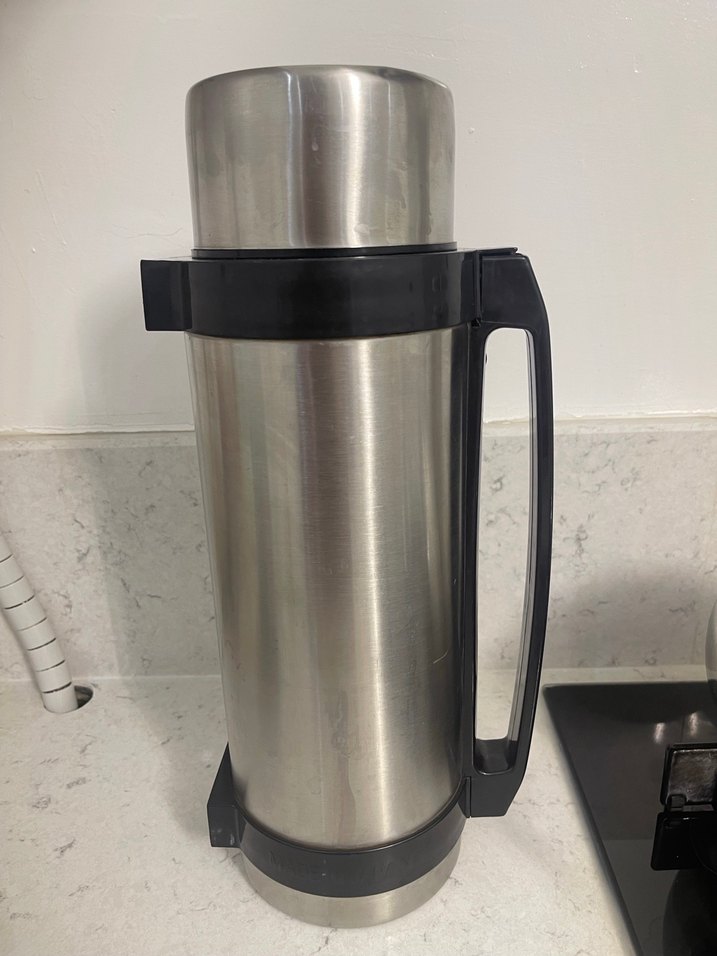 Gri Çelik Termos Matara 3 - Görsel 2