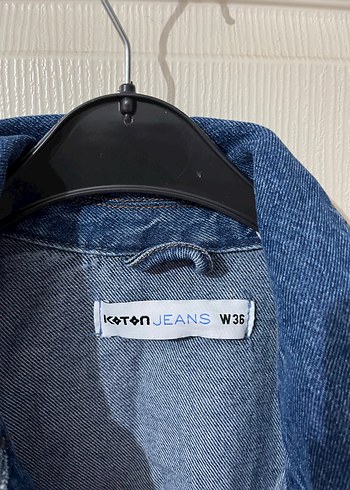 Kadın Mavi Denim Salaş Kot Ceket - Görsel 2