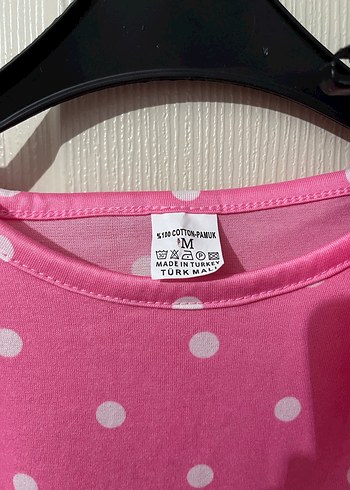 Pembe Puantiyeli Kadın Pijama Takımı - Görsel 2
