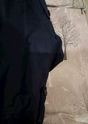 Silver Hawk Lacivert / İçi Kapitoneli Kışlık Mont- L(Askeri Tarz - Görsel 3