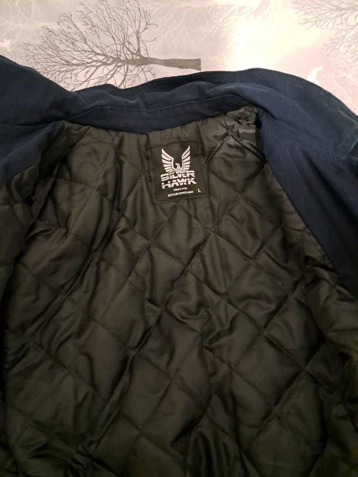 Silver Hawk Lacivert / İçi Kapitoneli Kışlık Mont- L(Askeri Tarz - Görsel 2