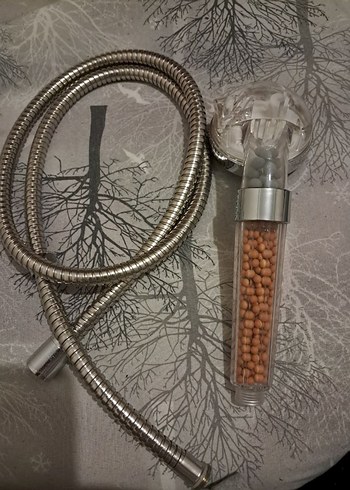 Su Arıtmalı ve Basınç Artırıcı Boncuklu Duş Başlığı +Hortum Seti - Görsel 2