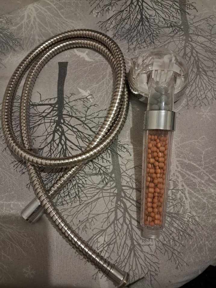 Su Arıtmalı ve Basınç Artırıcı Boncuklu Duş Başlığı +Hortum Seti - Görsel 2