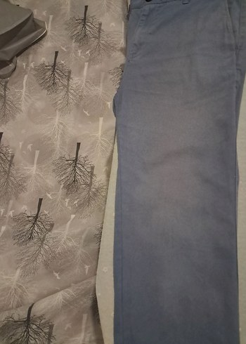 DeFacto Oscar Model Pantolon - 34/34 (Uzun Boy) - İndigo Mavi - Görsel 4