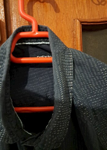 DeFacto Lacivert / Desenli Gömlek - L Beden (Günlük Kullanım) - Görsel 3