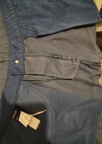 DeFacto Petrol Mavisi Kanvas Pantolon - 32/32 (Günlük Kullanım - Görsel 7