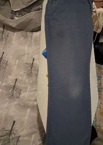 DeFacto Petrol Mavisi Kanvas Pantolon - 32/32 (Günlük Kullanım - Görsel 4