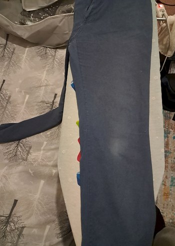 DeFacto Petrol Mavisi Kanvas Pantolon - 32/32 (Günlük Kullanım - Görsel 2