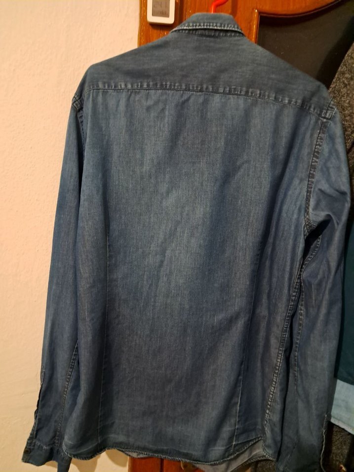 Nottis Çift Cepli Kot / Denim Gömlek - 42 Beden (L-XL Uyumlu) - Görsel 2