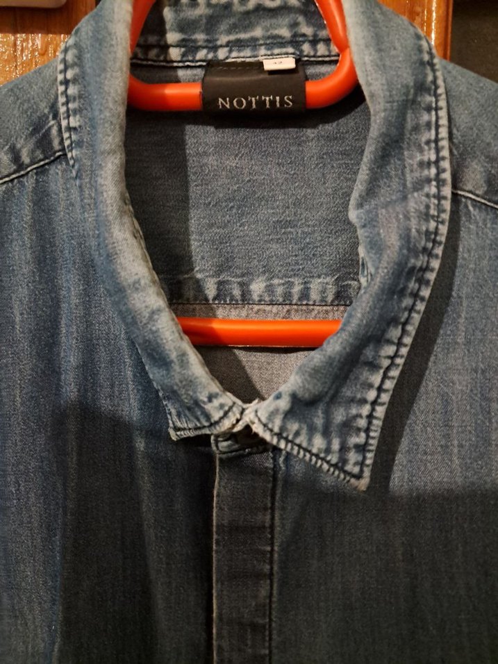 Nottis Çift Cepli Kot / Denim Gömlek - 42 Beden (L-XL Uyumlu) - Görsel 4
