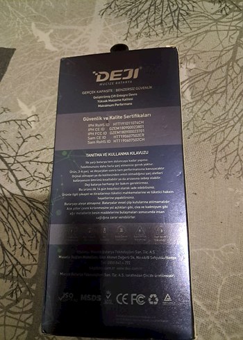 Deji Mucize Batarya (Redmi Note 7 / Pro- BN4A) +Tamir Seti Yüzük - Görsel 2