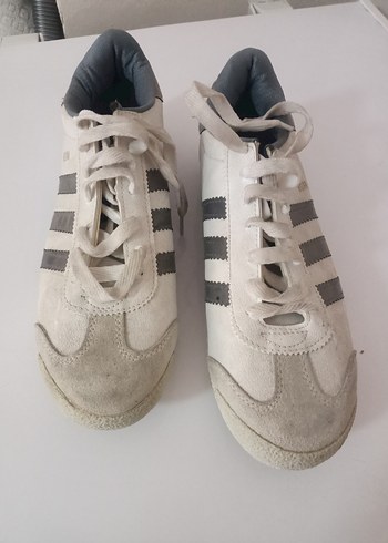 Adidas erkek Beyaz Gri Spor Ayakkabı