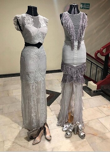 s Beden gri Renk 2 Raisa Vanessa elbise