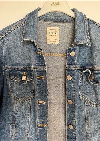 Bershka Düğmeli Mavi Denim Ceket