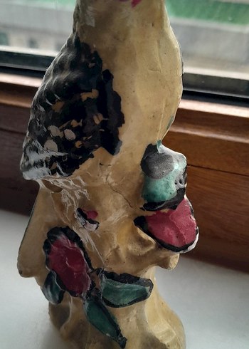 American Vintage Çiçekli Kuş Figürin
