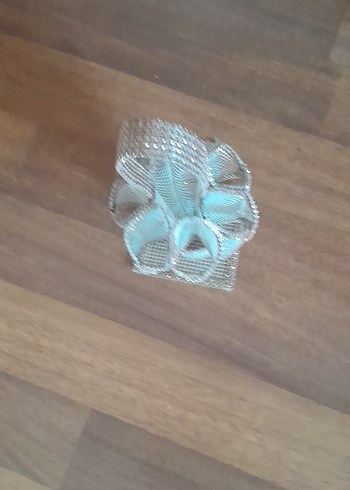 Ikea Bej ve Gri Örgü Sepet