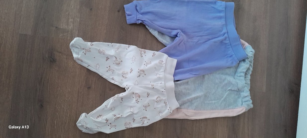 Pamuklu Bebek Pijama Altı - Bej Desenli - Görsel 2