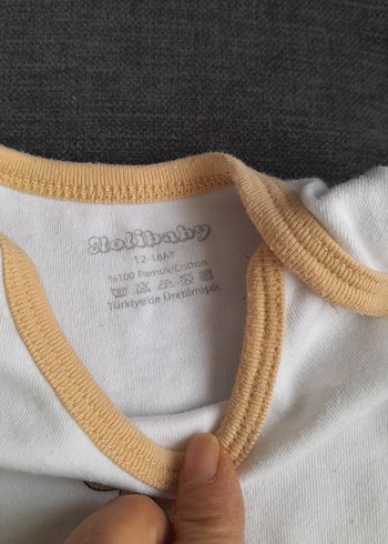 Çok Renkli Düğmeli Bebek Body - Görsel 4