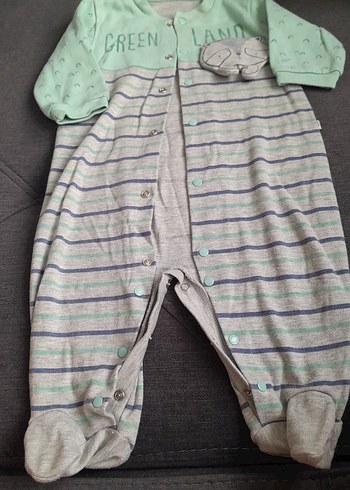 Çok Renkli Düğmeli Bebek Body - Görsel 5