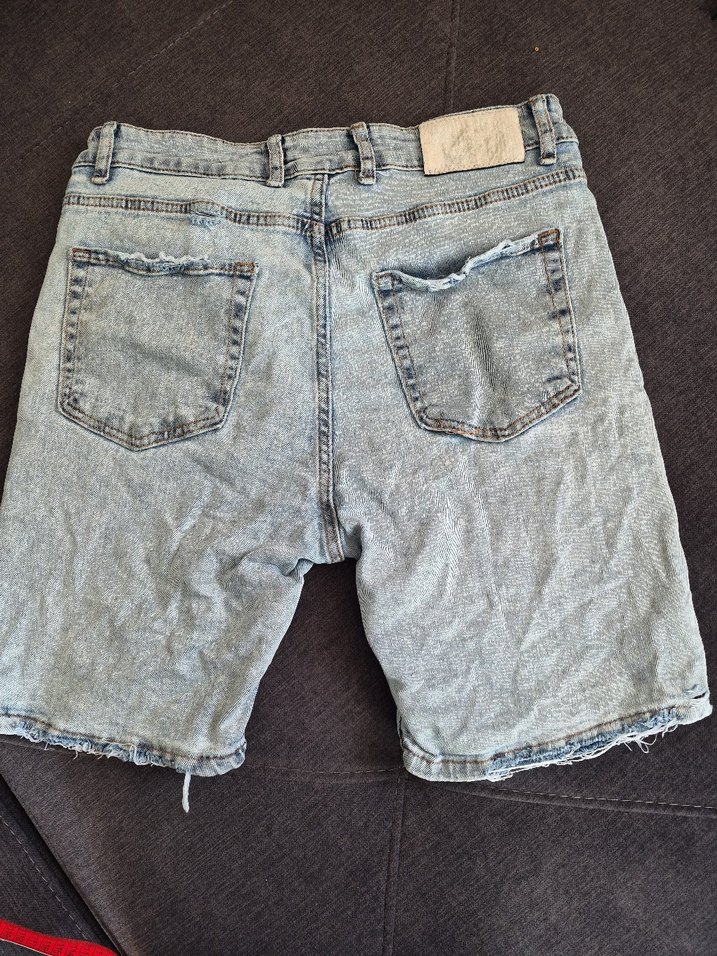 erkek kot şort - Görsel 5