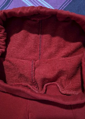 kadın kırmızı eşofman - Görsel 5