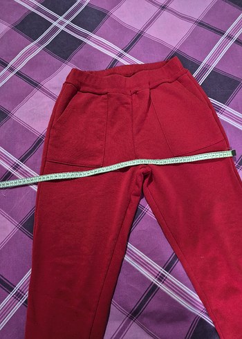 kadın kırmızı eşofman - Görsel 3