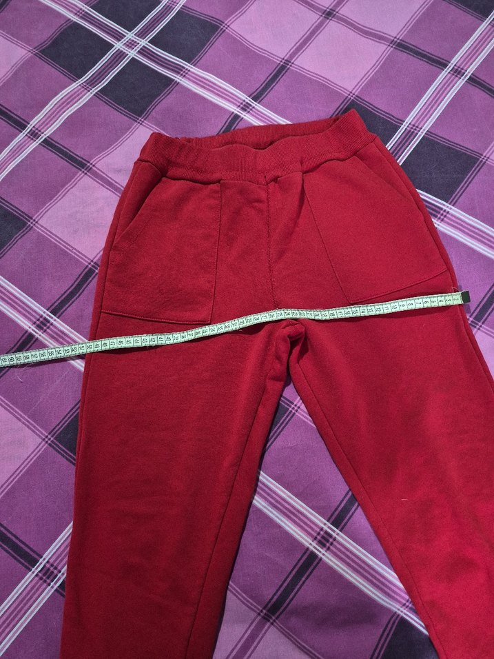 kadın kırmızı eşofman - Görsel 3