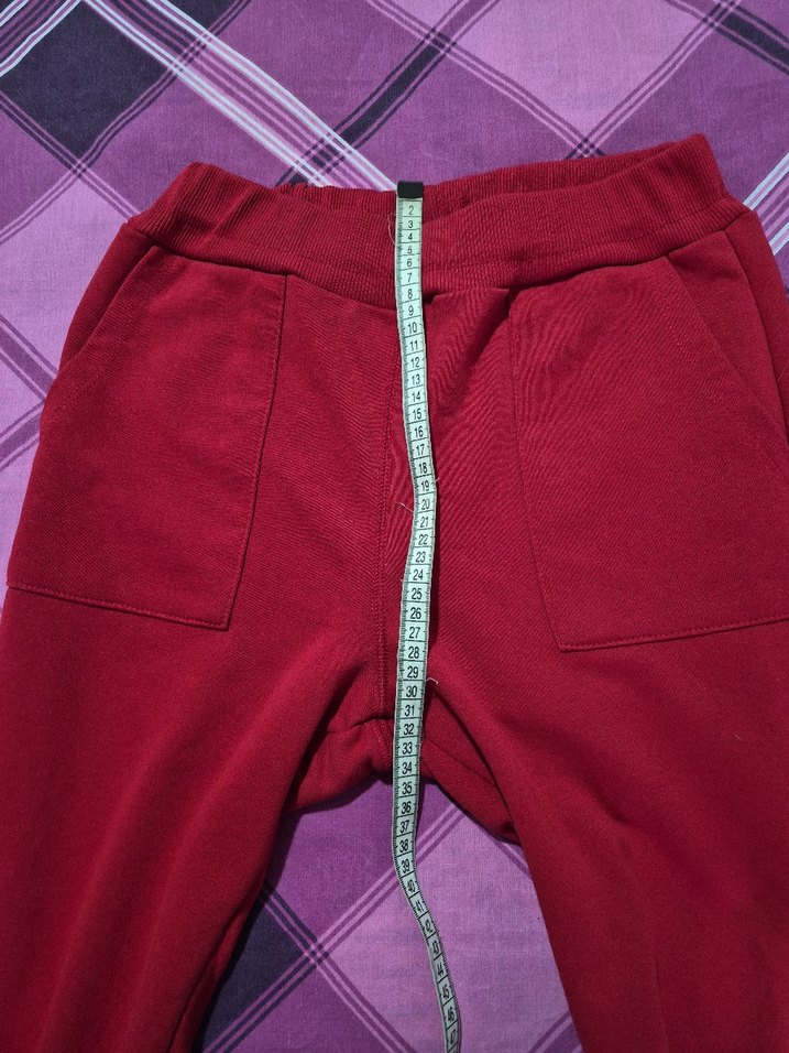 kadın kırmızı eşofman - Görsel 2