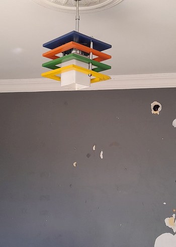 Beden Renkli Modern Tavan Lambası