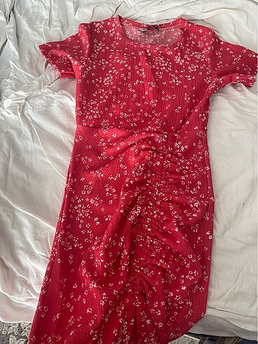 Pembe çiçekli elbise - Görsel 3