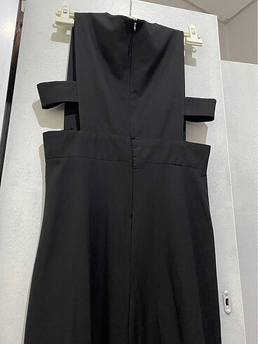 Siyah uzun abiye elbise - Görsel 3