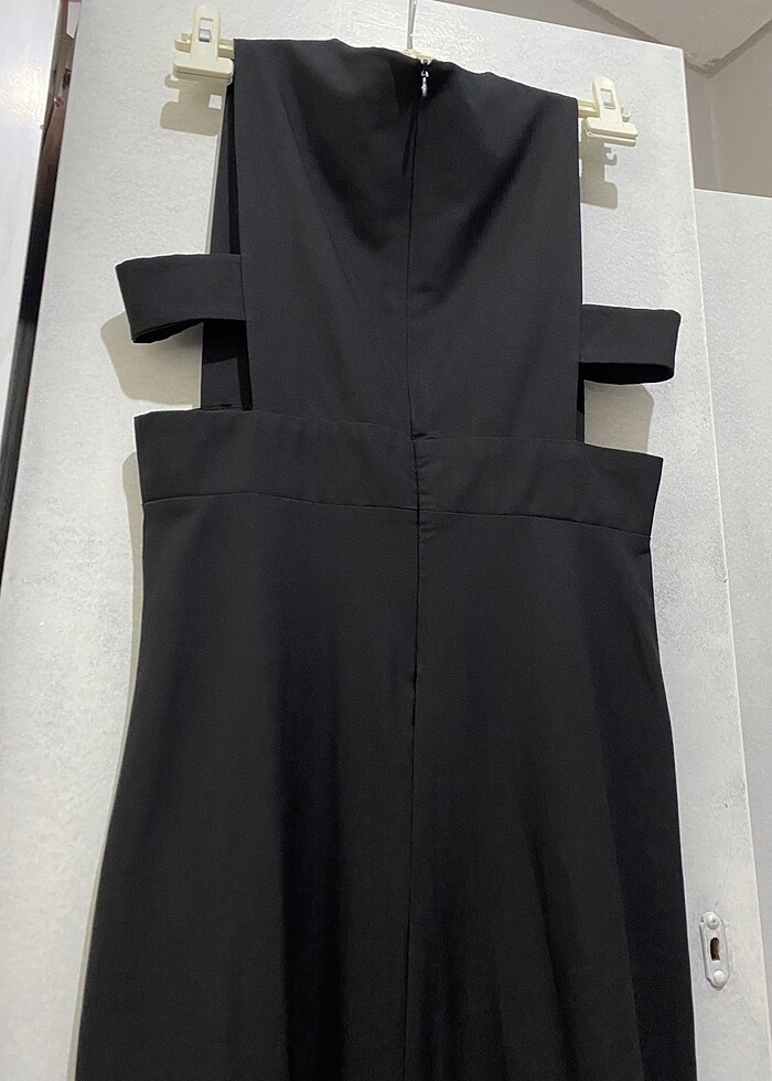 Siyah uzun abiye elbise - Görsel 3