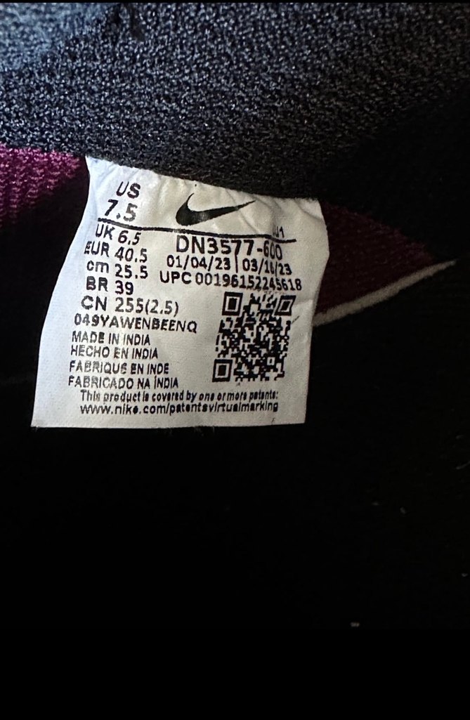 Mor Nike Spor Ayakkabı - Görsel 3