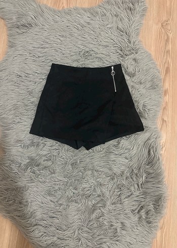 Süet Mini şort etek - Görsel 2