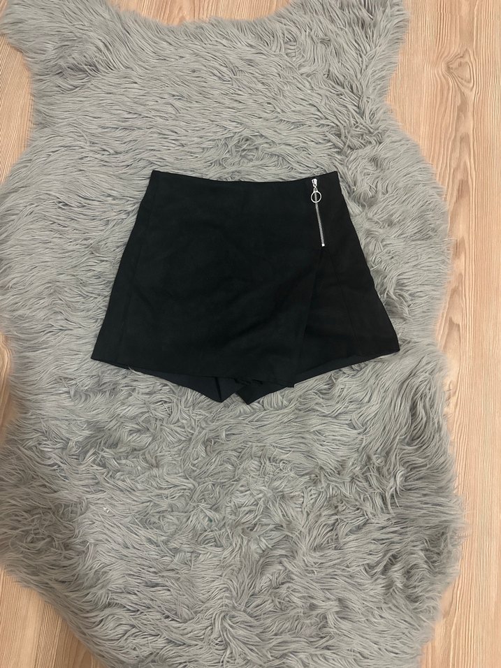 Süet Mini şort etek - Görsel 2